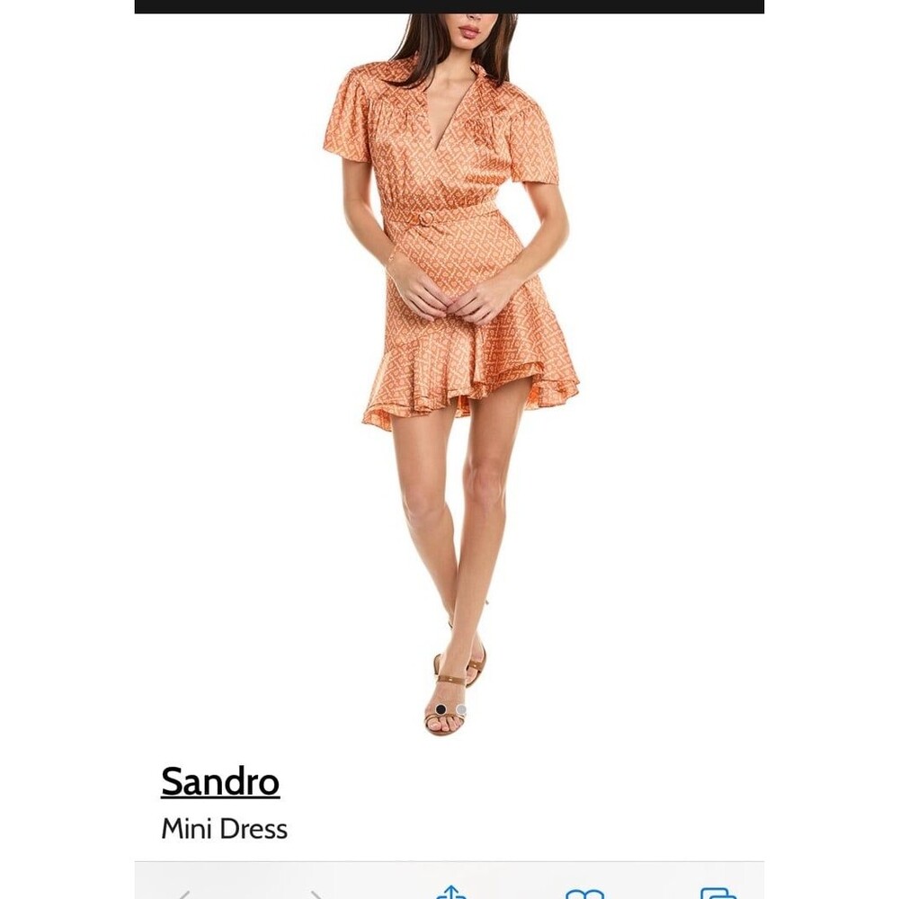 Sandro Apricot Dress NWT